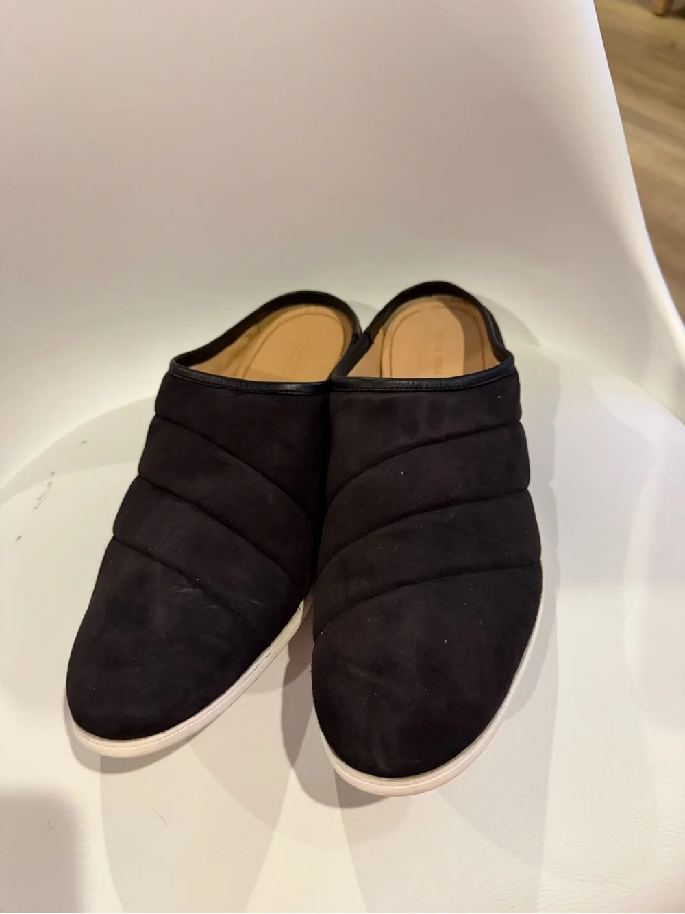 ☀️🌊 Moral Code Penna Men’s Black Quilted Slip-On Flats NWOT